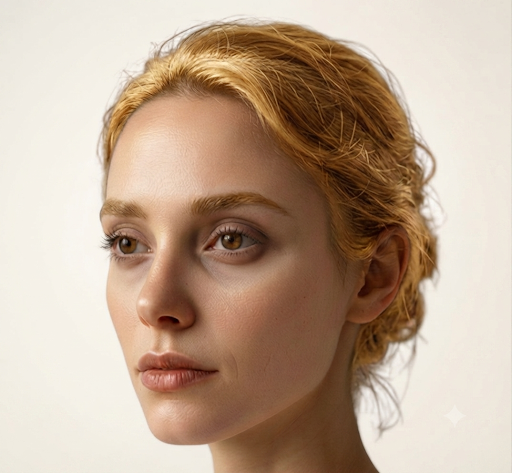 Femme cernée