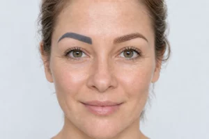 Comparaison entre un ancien tatouage de sourcil et un microblading naturel